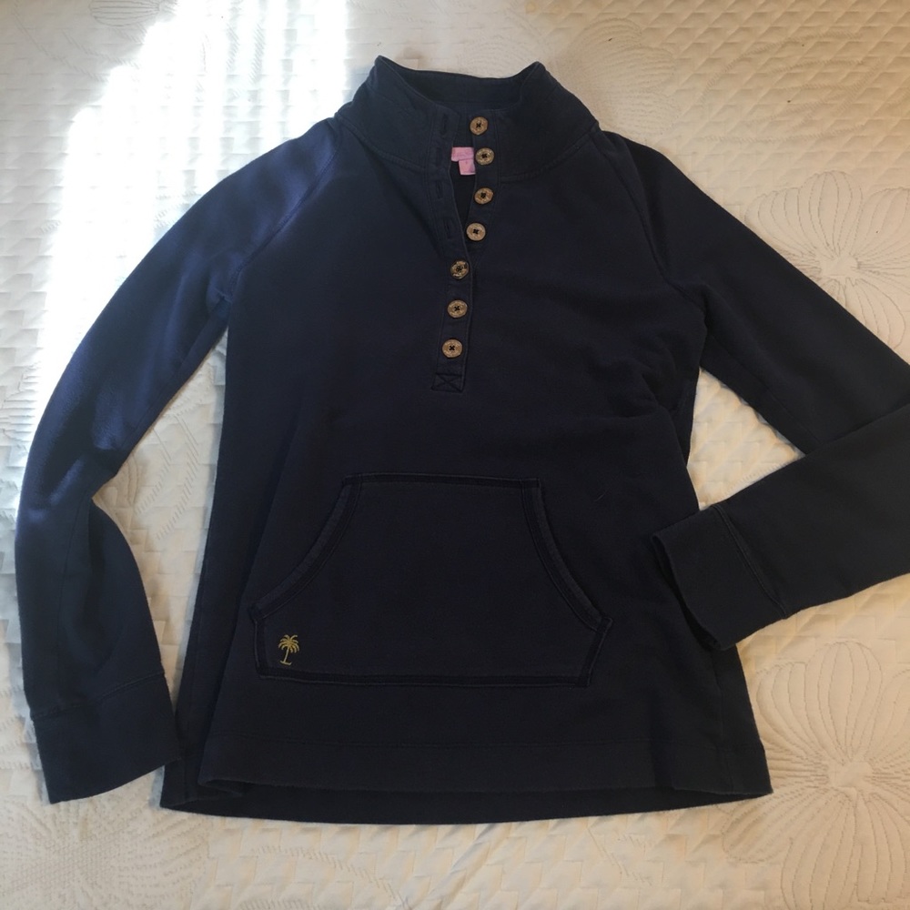 Small Lilly Pulitzer Navy Popover - Picture 1 of 3